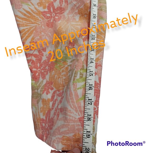 Christopher and Banks Floral Capris Women's Size 16 - Picture 5 of 5